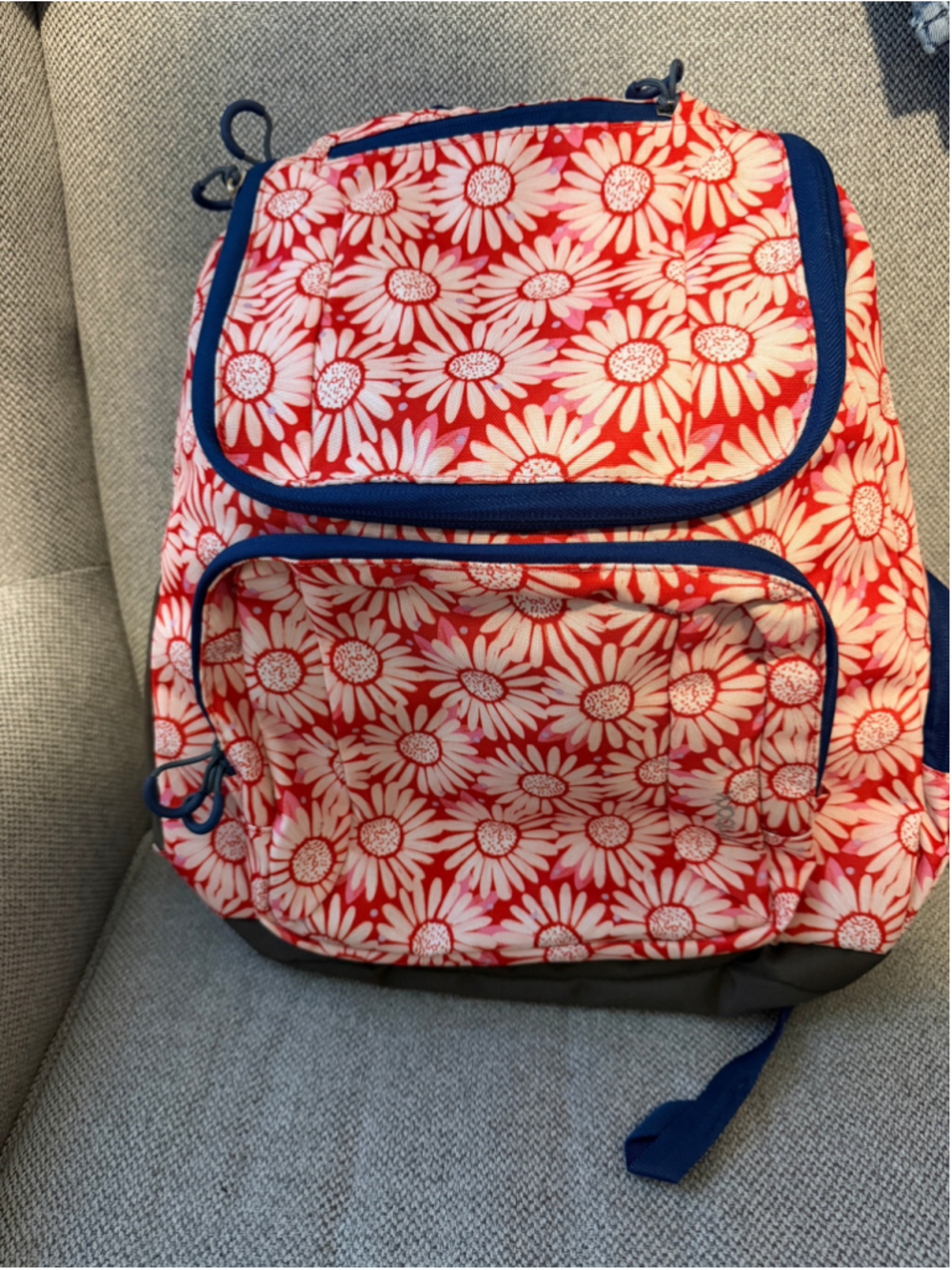 Women's Embark Floral Backpack One Size Red and Blue